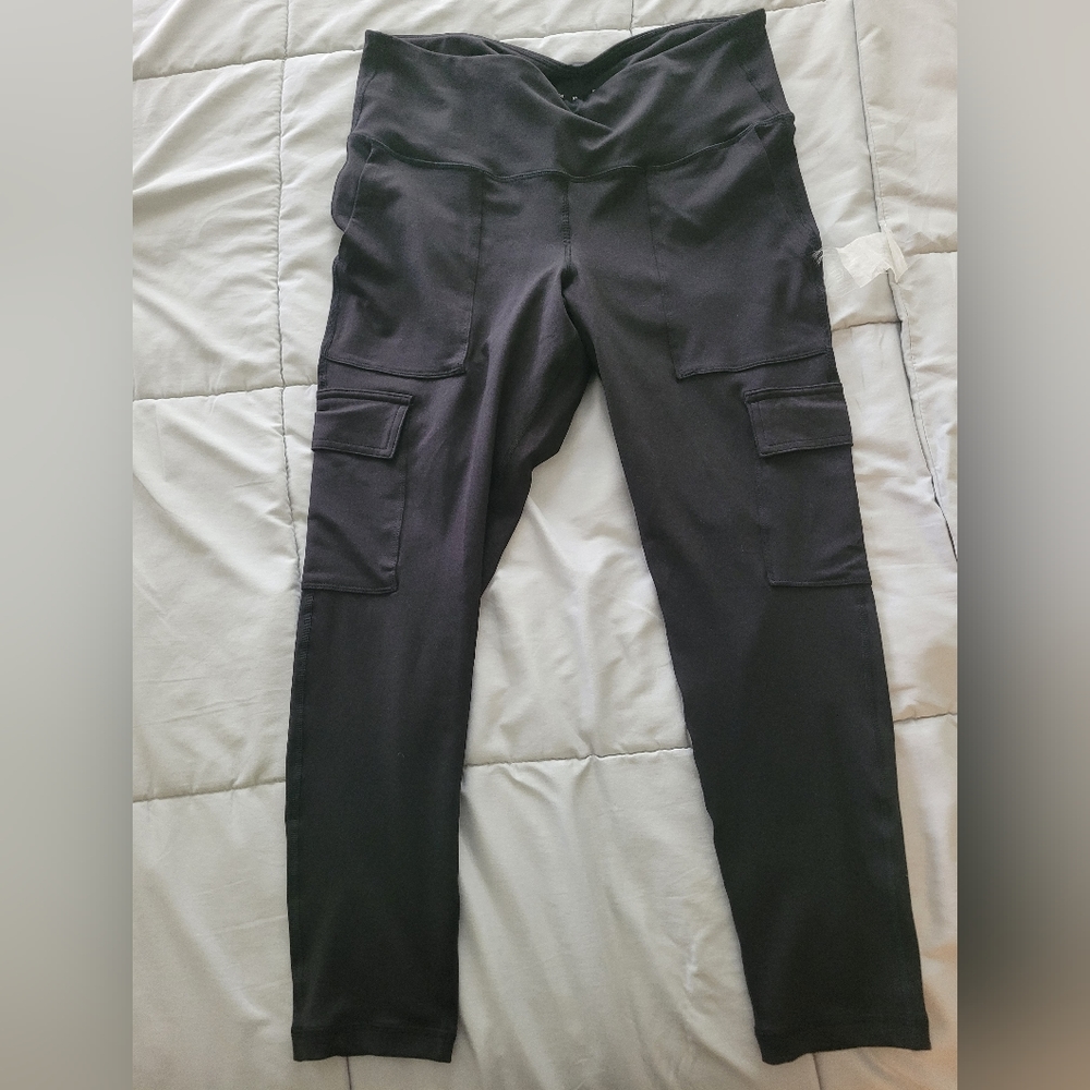 Womens old navy high rise cargo leggings size xl